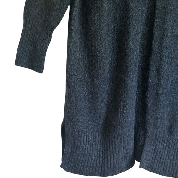 ZARA COZY CHUNKY LONG OPEN CARDIGAN MIDNIGHT MARLED BLUE SIZE XS/S - Picture 8 of 13